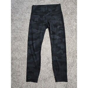 Lululemon Wunder Train High Rise 25” Heritage Camo Black Size 8